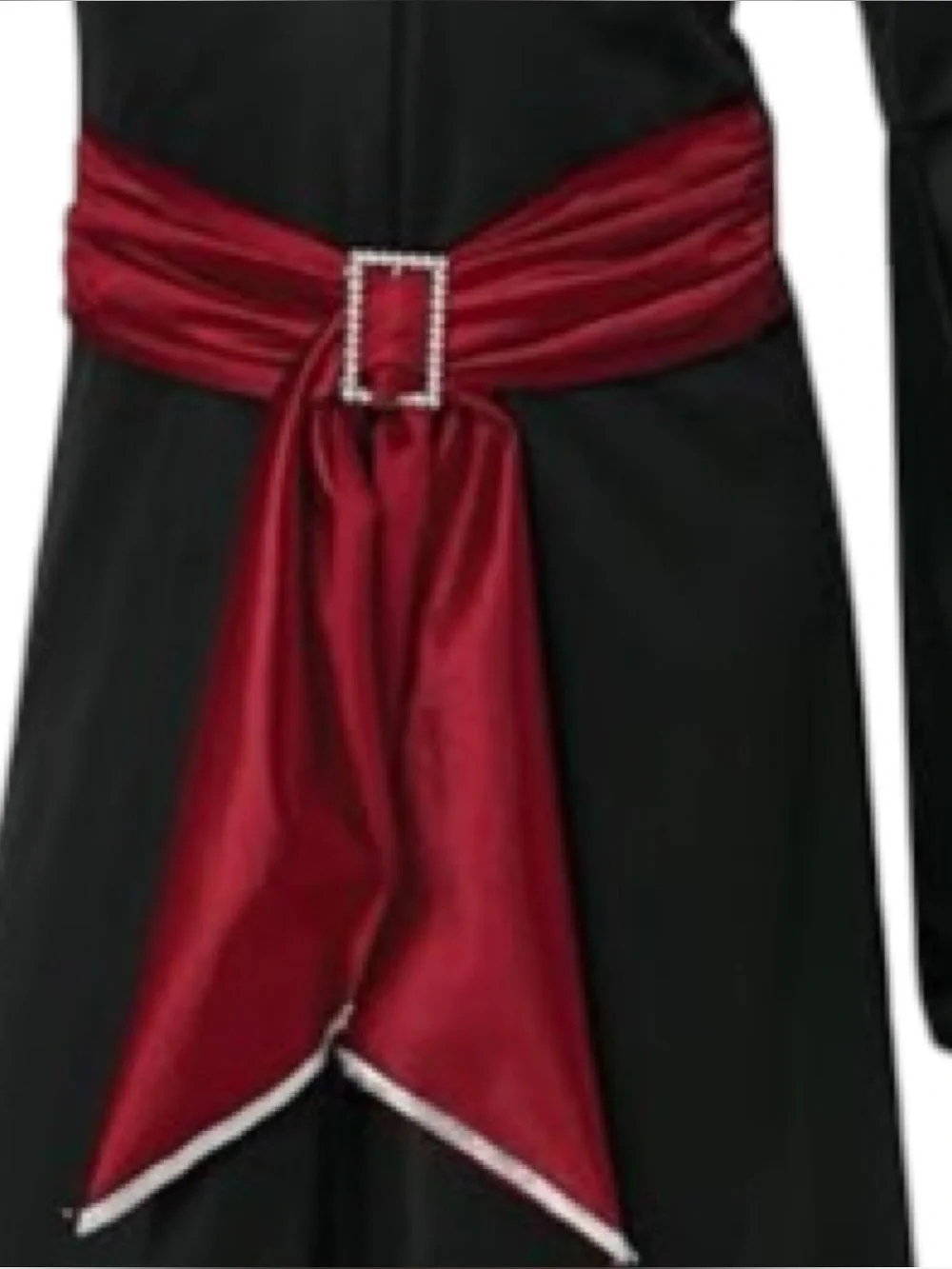 California Costumes Girls Black Red Glamour Witch Halloween Costume Dress Hat M